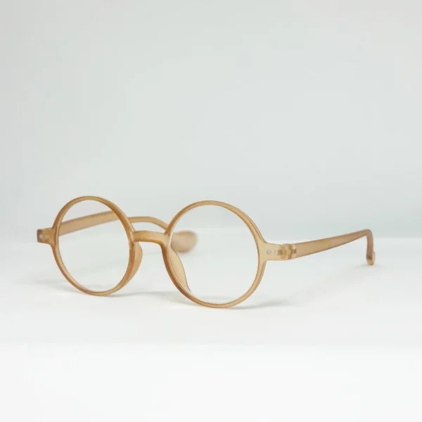 Eyeglasses Round Tan - Image 2