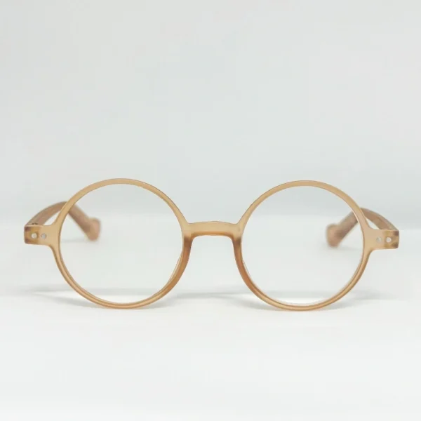 Eyeglasses Round Tan