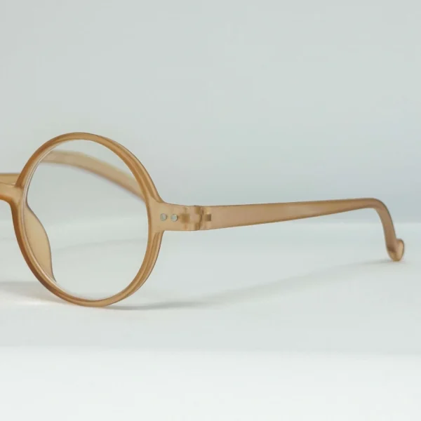 Eyeglasses Round Tan - Image 3