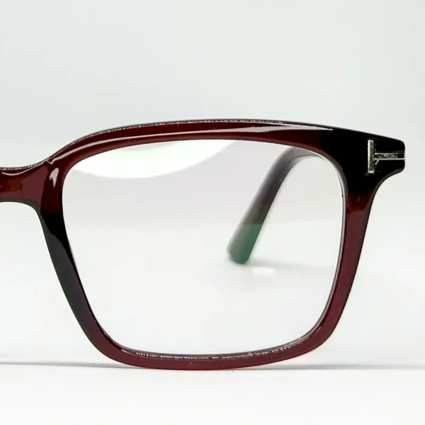 Unisex Burgundy Eyeglasses - Image 3