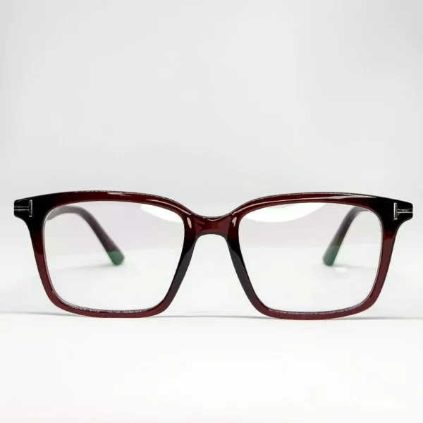 Unisex Burgundy Eyeglasses