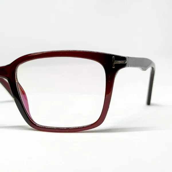 Unisex Burgundy Eyeglasses - Image 4